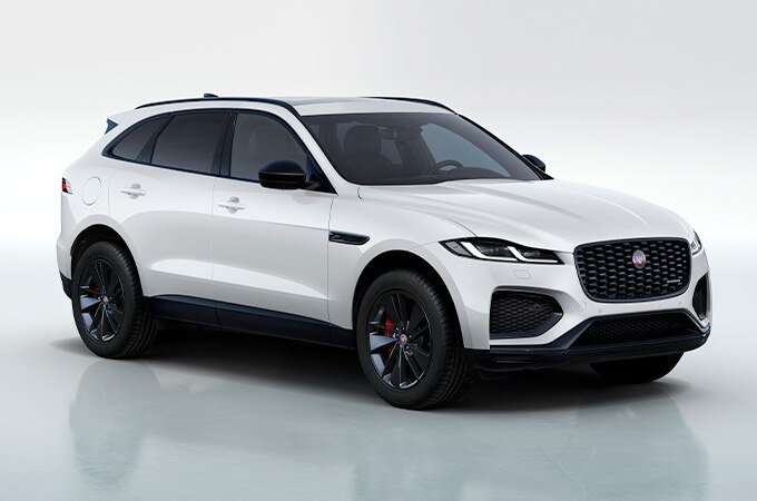 Jaguar F-PACE R-Dynamic Black en Fuji White